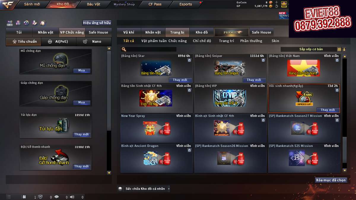 shop acc cf uy tin gia re